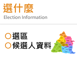 選什麼：選區、候選人資料