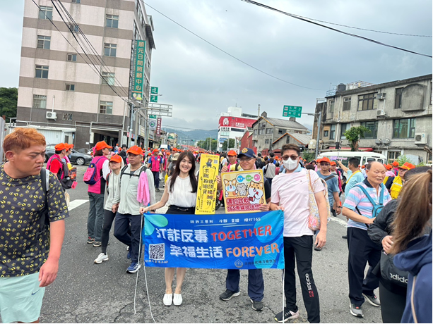 彰化地檢署與田中分局提醒民眾追媽祖也防詐